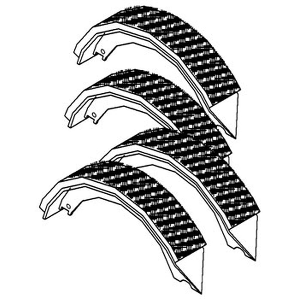 New Aftermarket 8N2200B Bonded Brake Shoe Set Fits Ford Tractor 8N NAA Jubilee