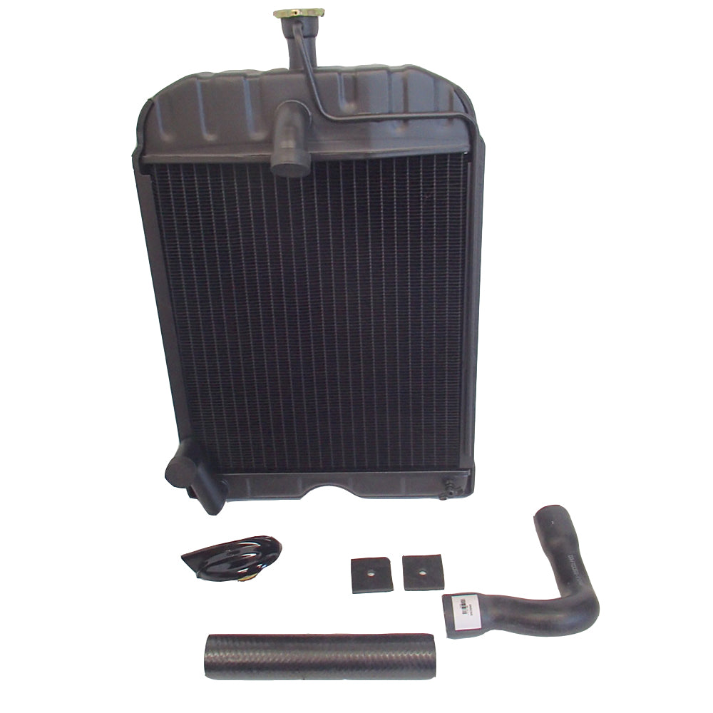 Radiator with Styled Cap, Hoses & Pads Fits Ford/New Holland Replaces 2N8100A