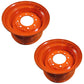 (2) Orange Wheel Rim 16.5X9.75X8 Fits Bobcat Skid Steer Loader S220 S250 S300