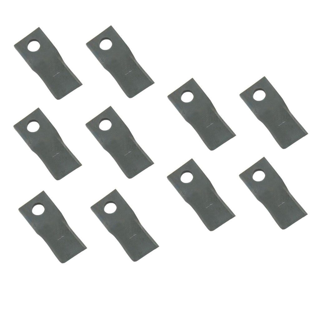 Qty 10: LH Disc Mower Blade Fits GEHL Replaces 612634