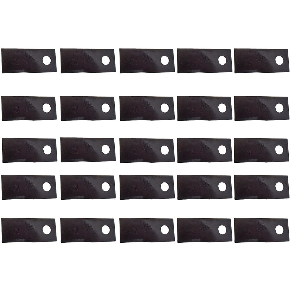 Qty 25: LH Disc Mower Blade Fits GEHL Replaces 612634
