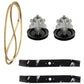 618-0659 Spindle Assemblies with Mulching Blades & Deck Belt Fits Cub Cadet