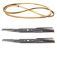 Mower Deck Belt and Blade Set Fits Murray Replaces 490-110-C108 Made with Aramid