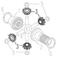 Differential Spider Gear Fits Ford 2600 6610 2000 4000 3000 4600 7610 3600 4110