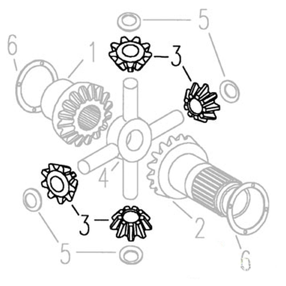 Differential Spider Gear Fits Ford 2600 6610 2000 4000 3000 4600 7610 3600 4110