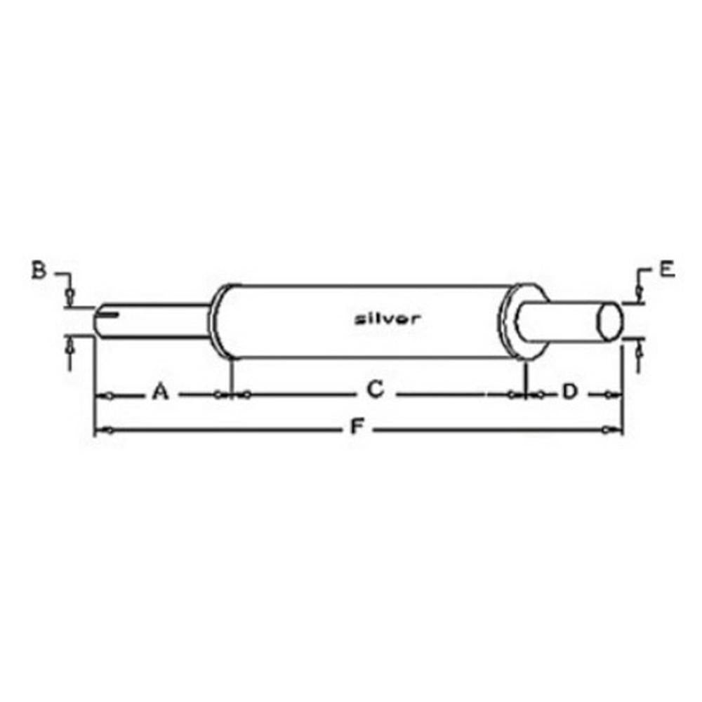 Muffler 957E5230D Fits Ford New Holland Dexta SuperDexta