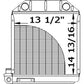Radiator 957E8005 Fits Ford New Holland Dexta
