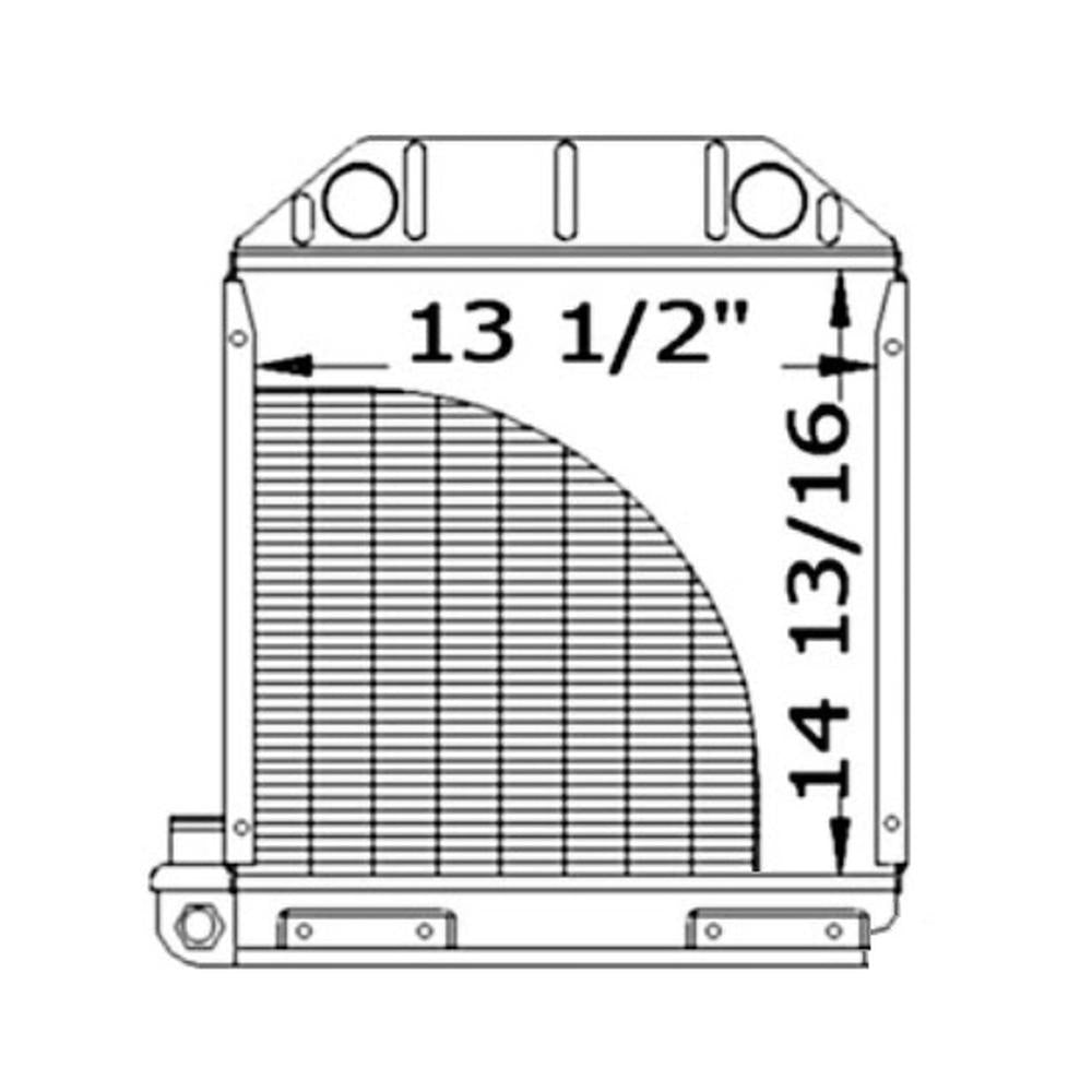 Radiator Fits Ford/New Holland Replaces 24152