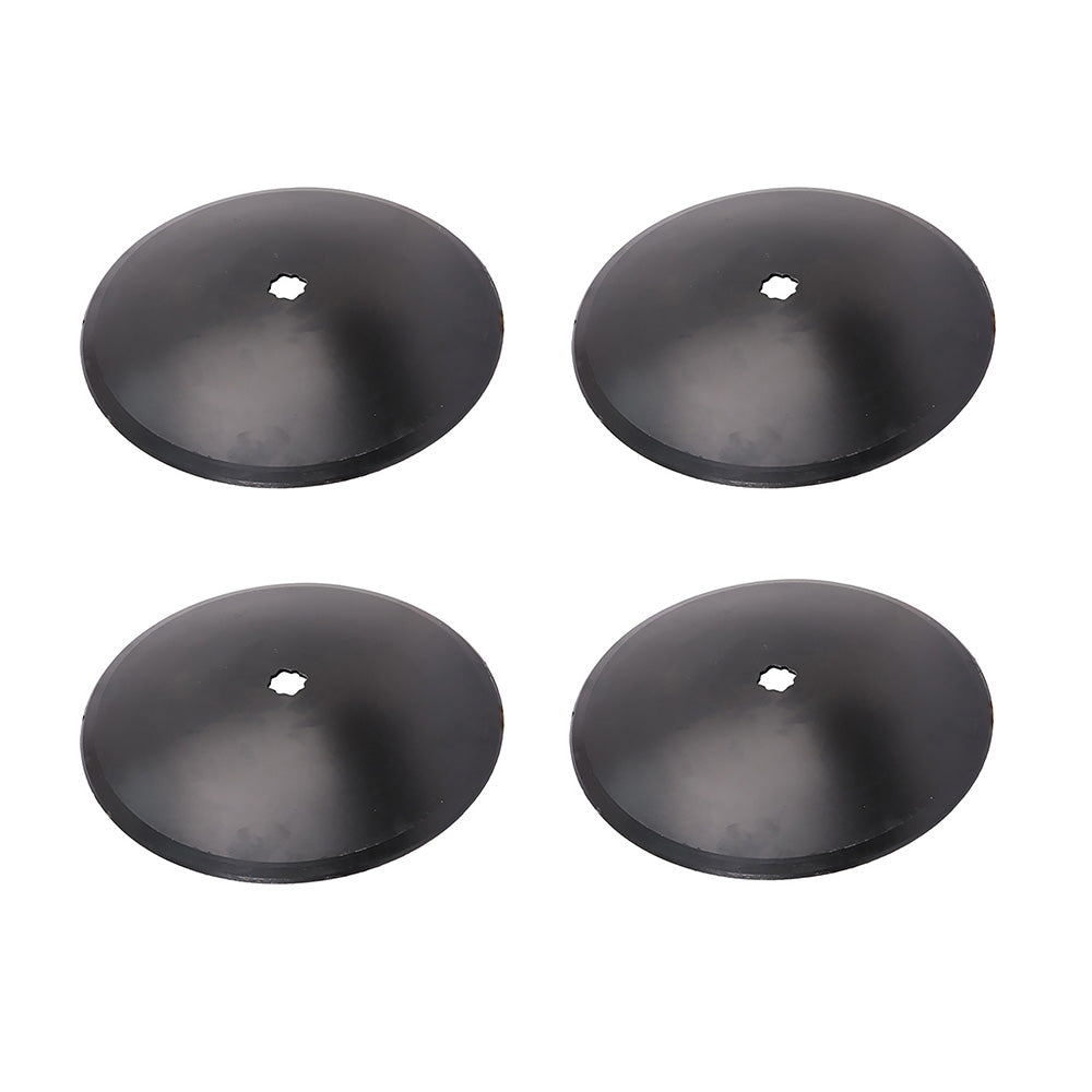 4 Pack Disc Harrow Blade 16" Plain Fits 1" x 1 1/8" Axle Fits Various Products