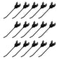 Qty 15: Rake Teeth Fits Allis Chalmers Replaces 70544034