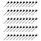 Qty 50: Rake Teeth Fits Edcor Replaces RRT501