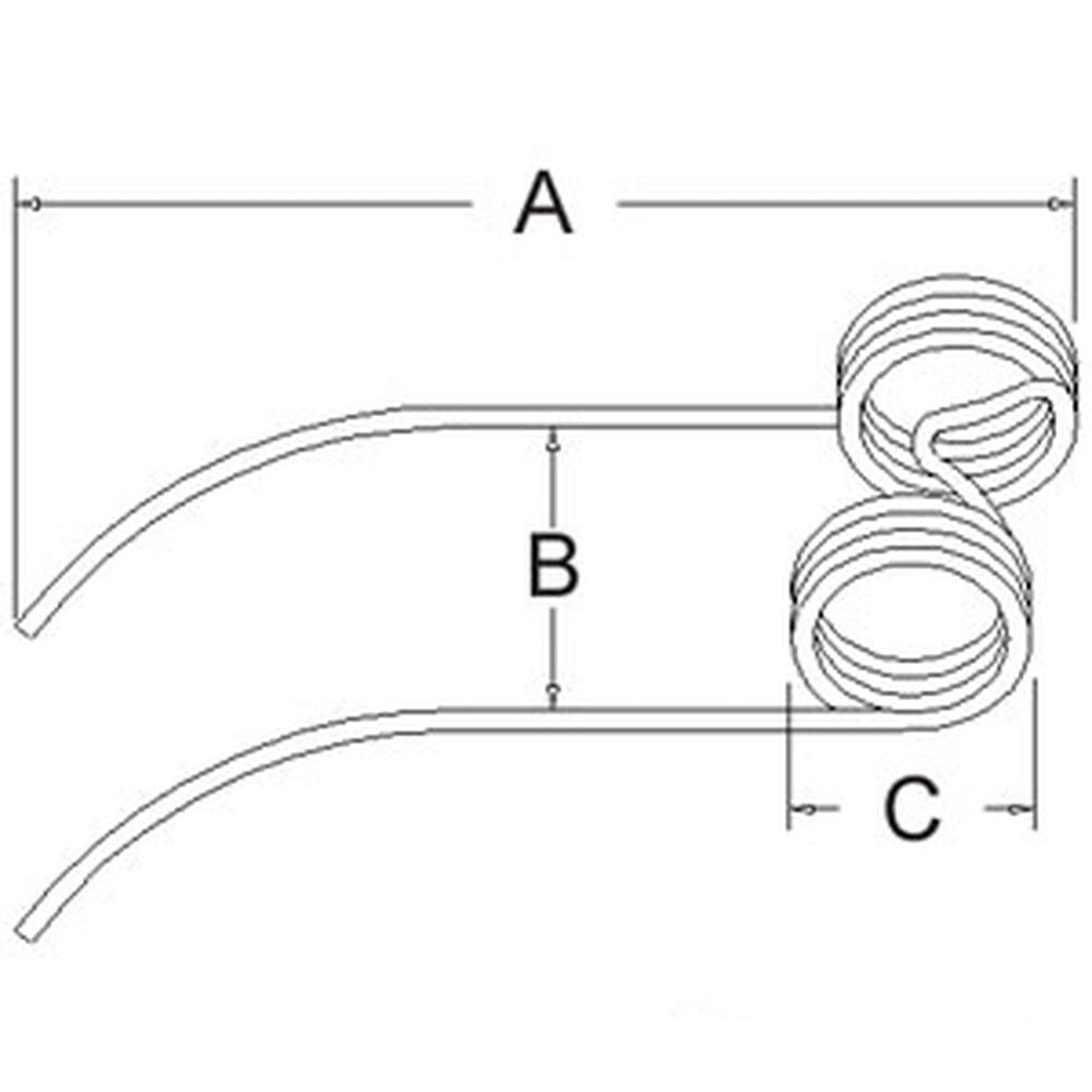 96V3 One Round Baler Tooth Fits Massey Ferguson MF 1440 1560