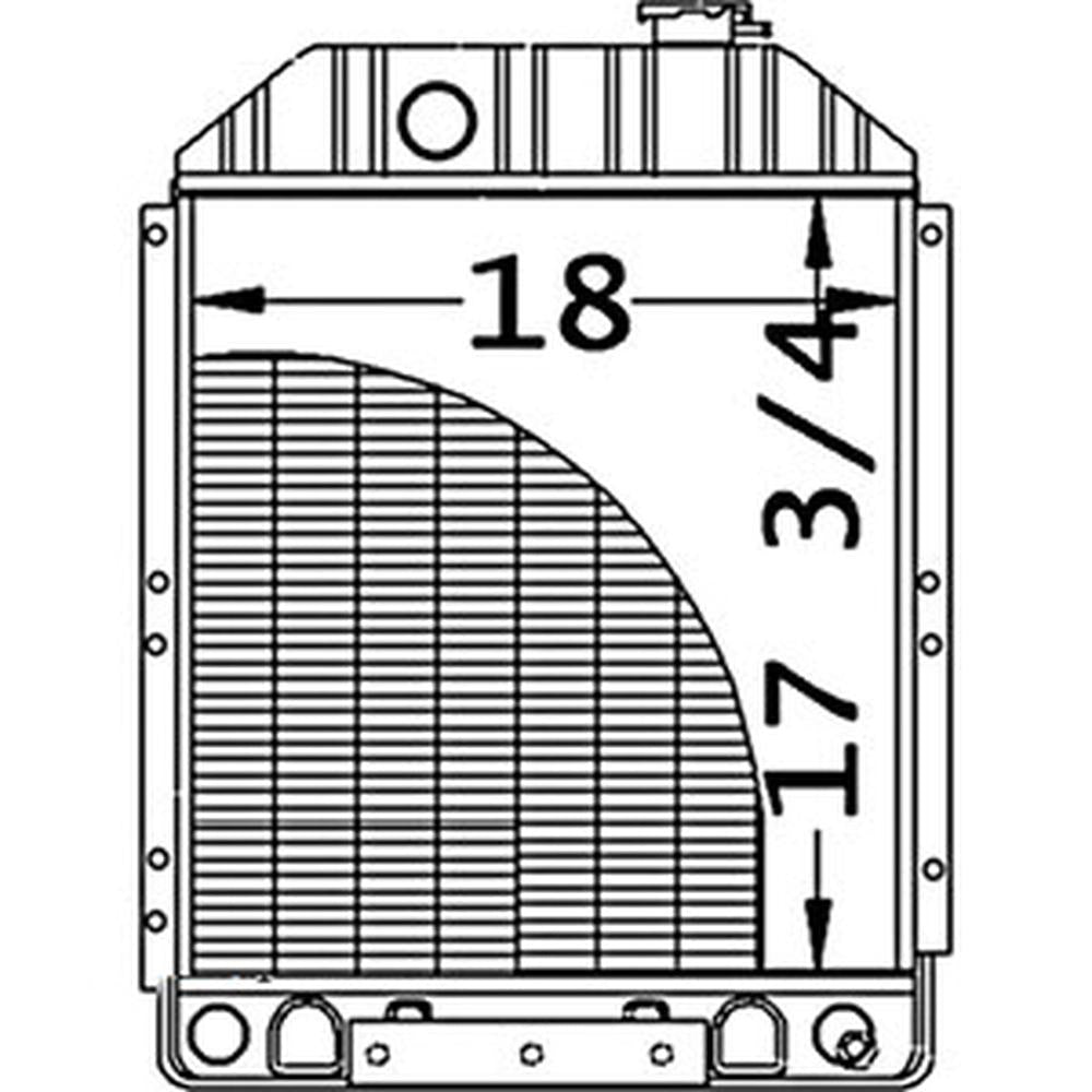 9828737 Radiator Fits John Deere 675 675B Fits New Holland L555 L553