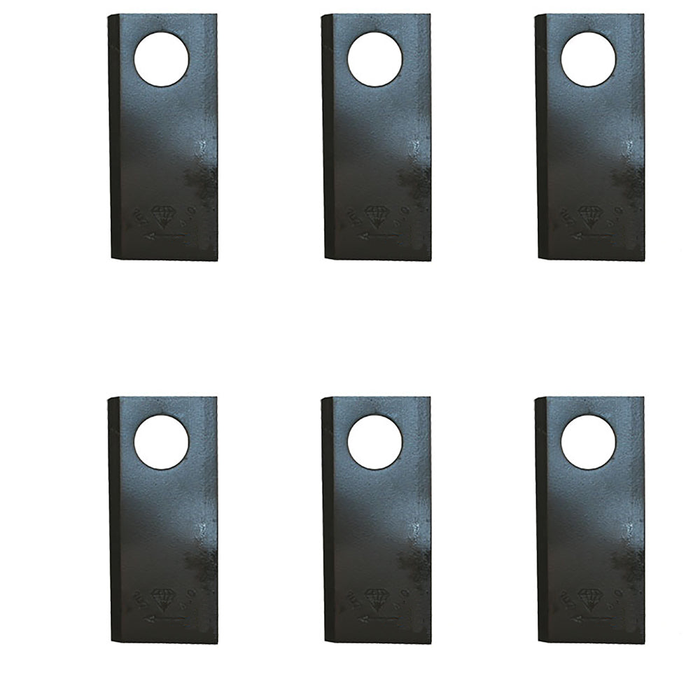 Qty 6: Right Hand Disc Mower Blade Fits Case/International Harvester