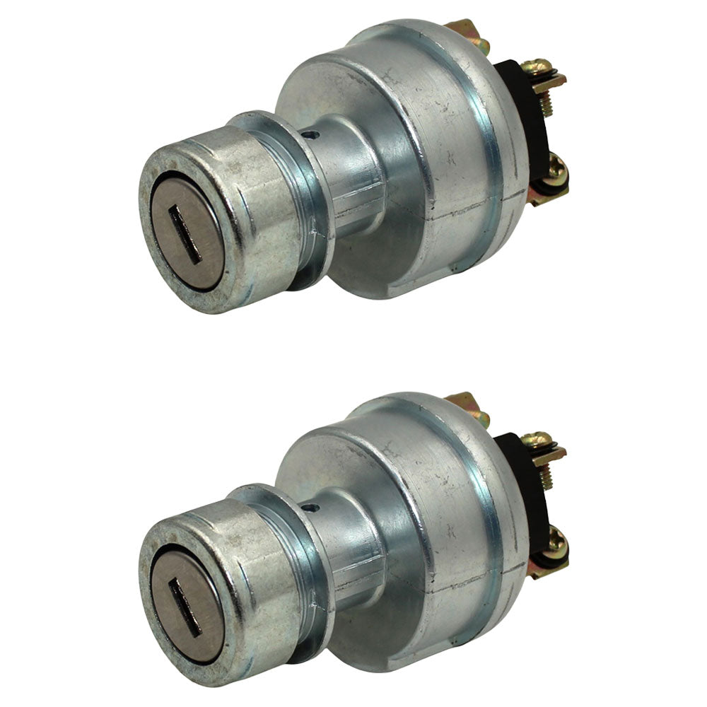 Qty 2: Ignition Key Switch w/ 2 Keys Fits Caterpillar Replaces 095-9269