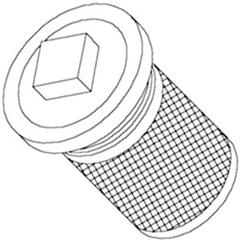 9N6730 Oil pan plug & screen assembly w/ gasket Fits Ford NAA 9N 2N & 8N Tractor