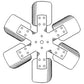 6 Blade Fan Fits Ford/New Holland Replaces 8N8600A
