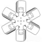 6 Blade Fan Fits Ford/New Holland Replaces 8N8600A