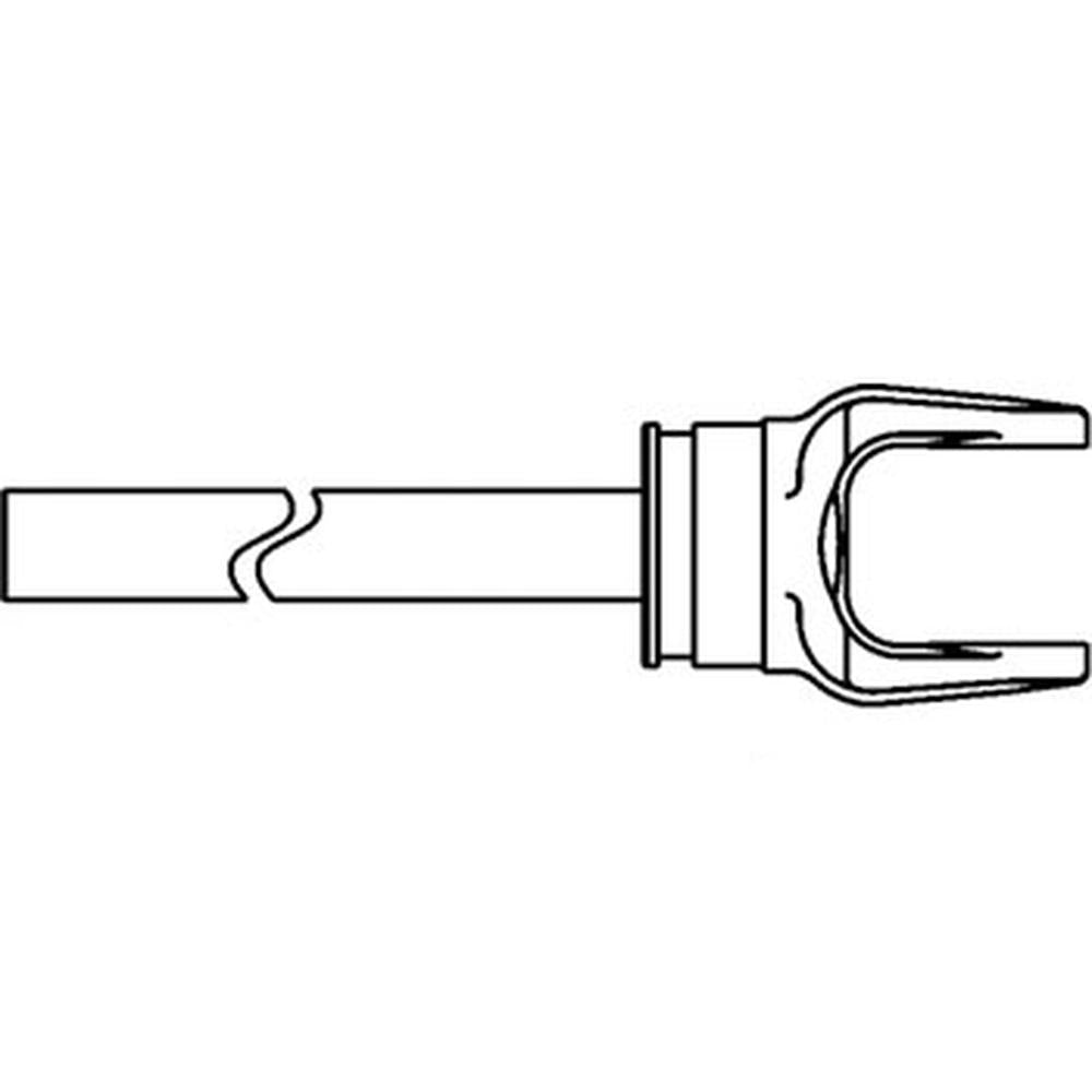 A-10001260-AI Yoke & Shaft Assembly with 1" x 1-1/8" shaft