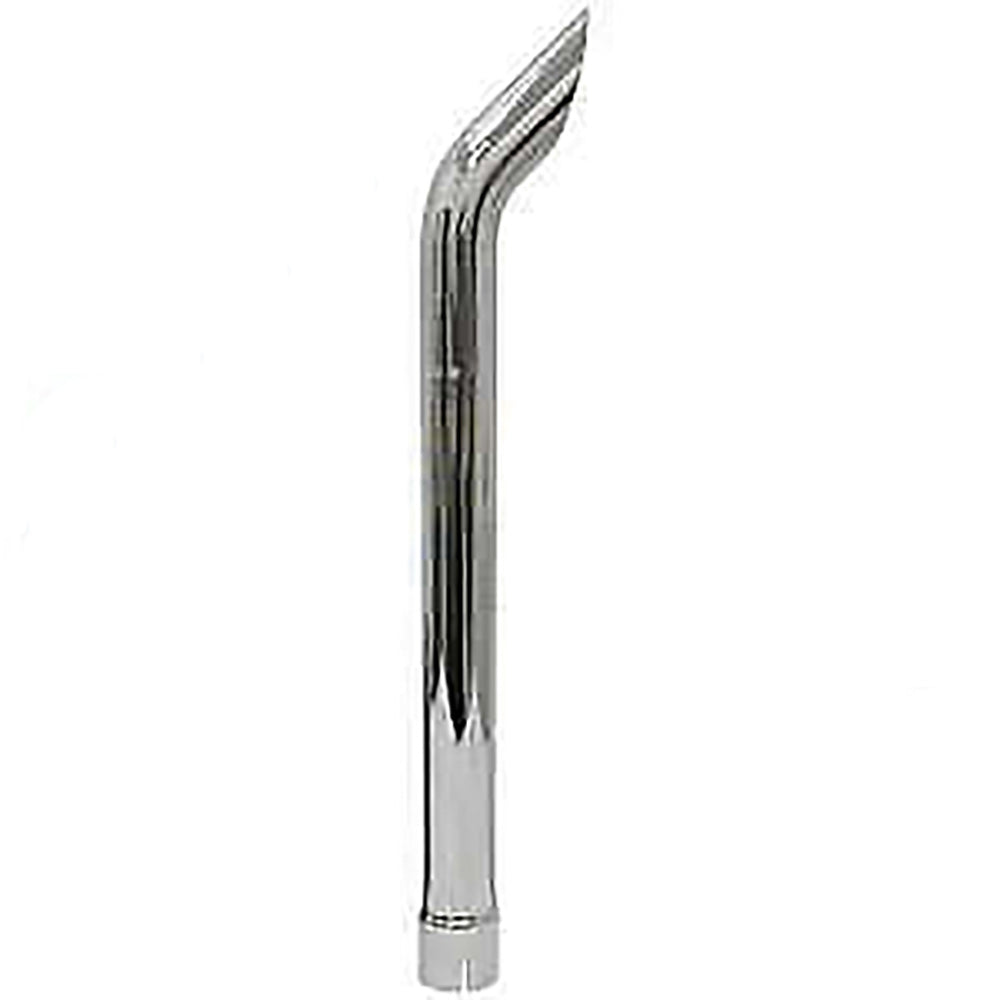 A-132223A1-AI Chrome Vertical Exhaust Stack, Curved, 38" Long