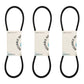Set of THREE New Aftermarket AX35 Cogged 1/2" x 37" Belts Fits Kubota
