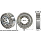 A-204RR6-I Ball Bearing Cylindrical Roudn Bore Fits Case-IH