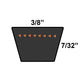 3L300 INDUSTRIAL V-BELT 3/8" X 30"