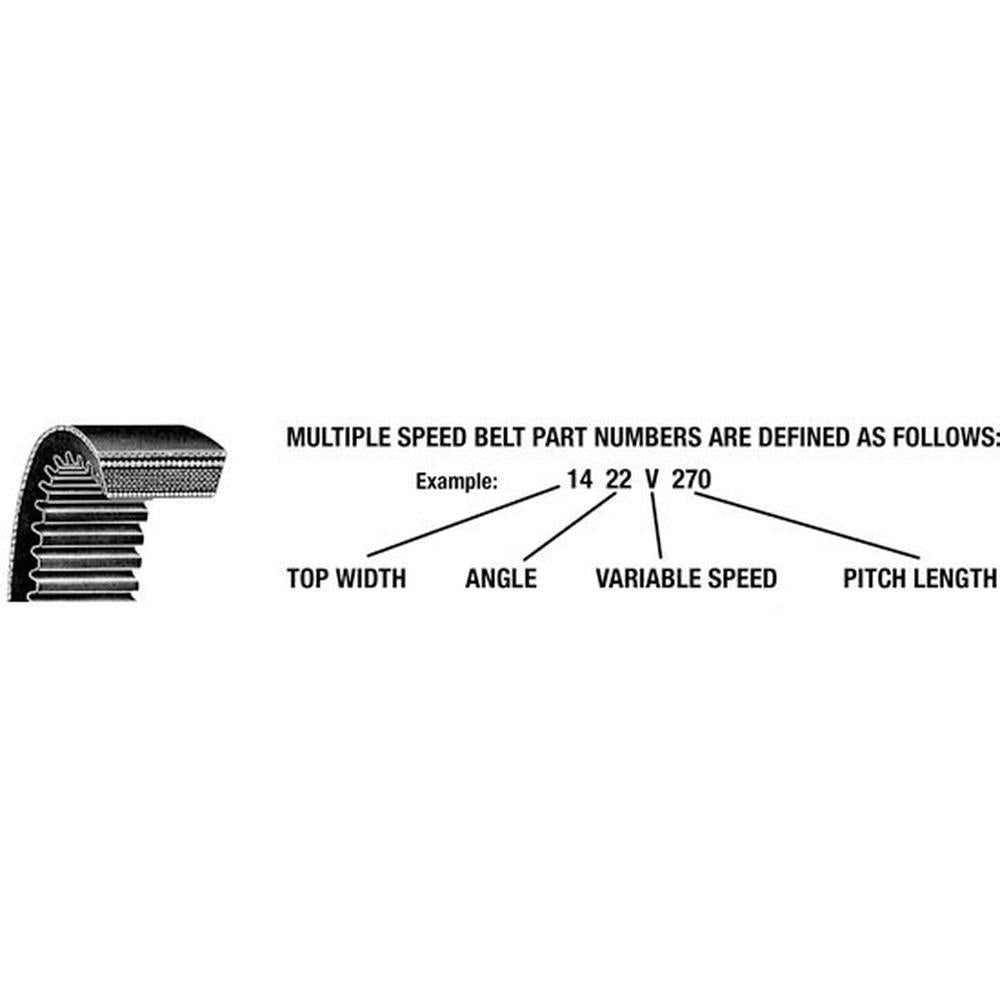 A-4430V700-AI - Multiple Speed Belt (2 3/4" X 71")