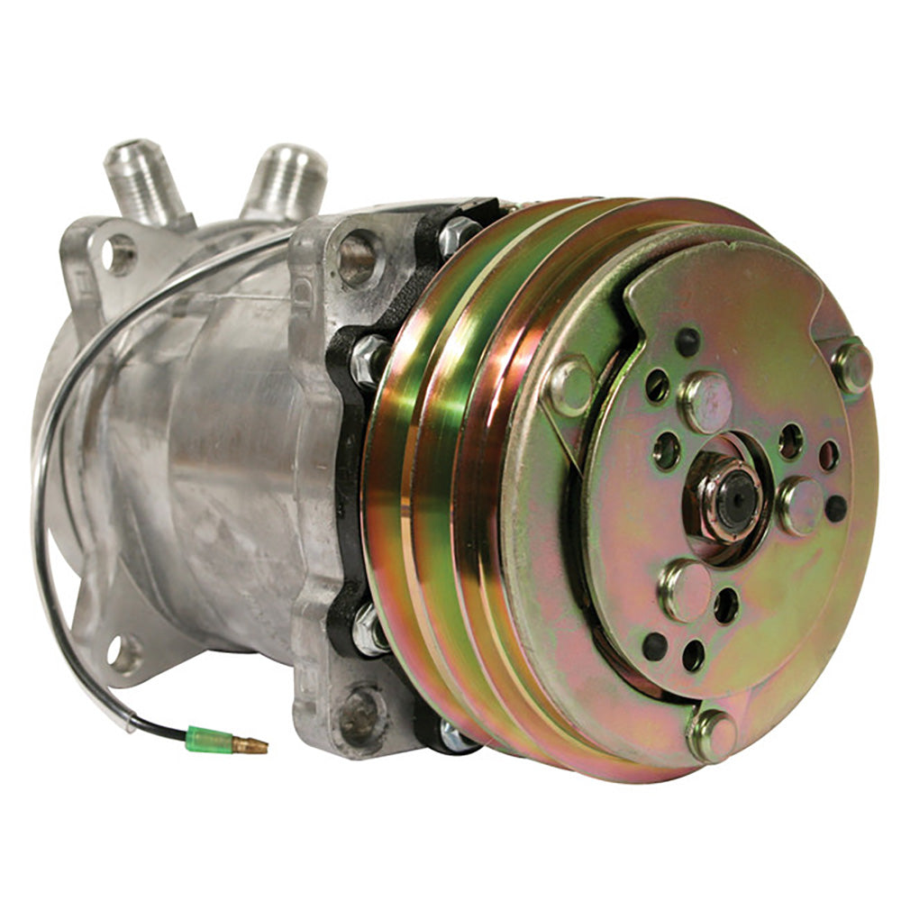A-500-244-AI Compressor, New, Sanden Style w/ Clutch (8390)