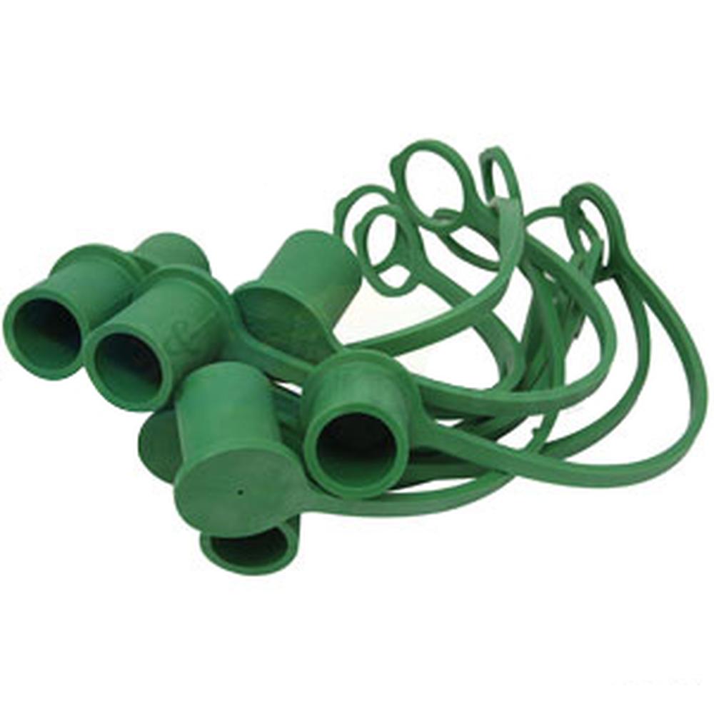 A-5209-4M-GR-P-AI - Green Dust Cap, 1/2" (10 pkg)