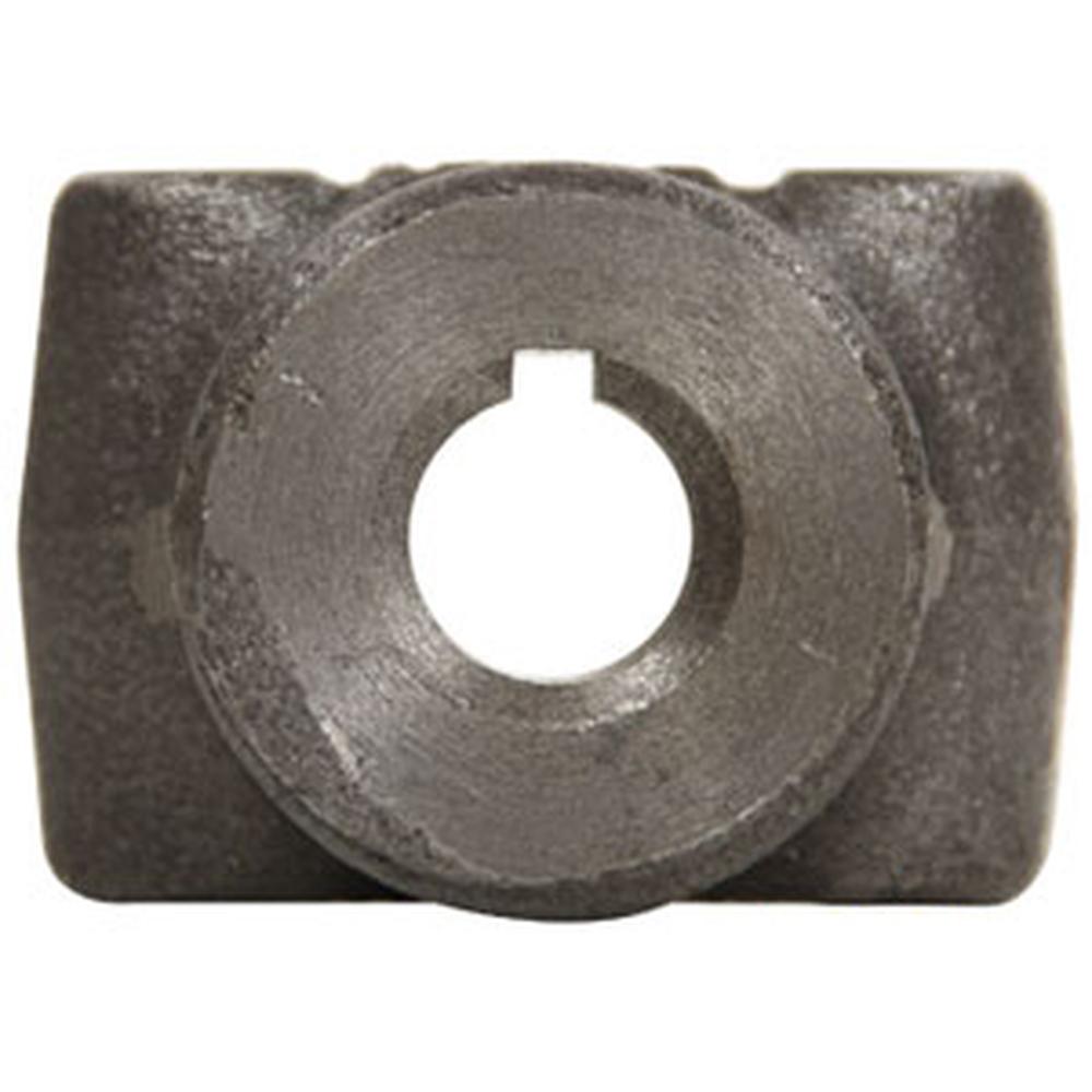A-800-0610-AI Round Bore Implement Yoke (w/ Keyway & Set Screw)