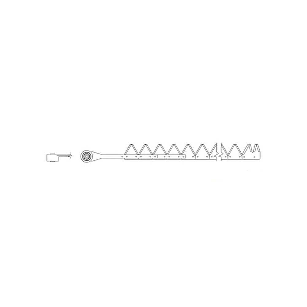 A-800-247-AI 9', Chrome 12ga top serrated, Riveted