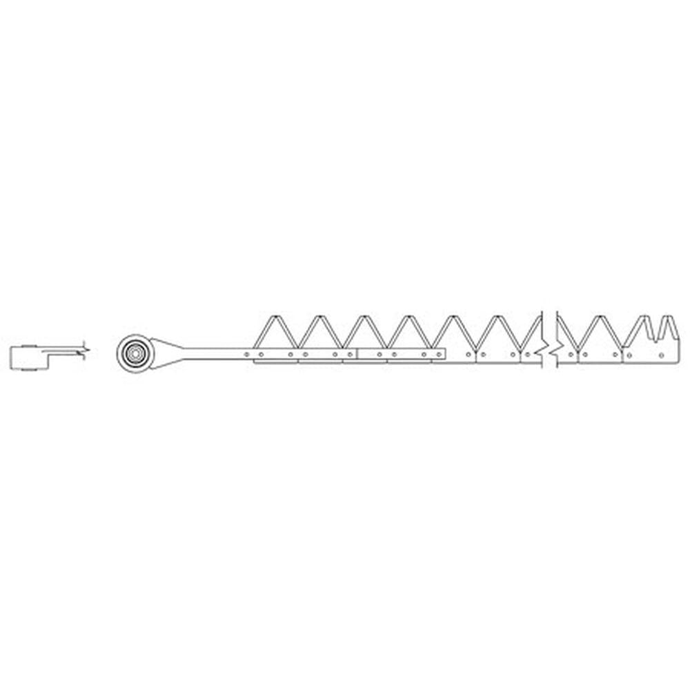 A-801-037-AI - 9', Black, 11ga under serrated, Bolt-On