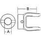 A-D108220-AI Implement Yoke, Round Bore 1 1/4" w/ 5/16" Pin Hole, Shear Pin