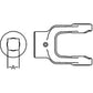 A-804-3520-AI Square Bore Implement Yoke (w/ Set Screw)