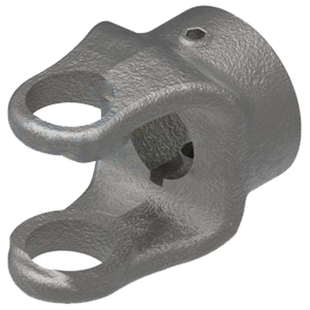 A-806-0516-AI Round Bore Implement Yoke (w/ Double Keyway & Set Screw)