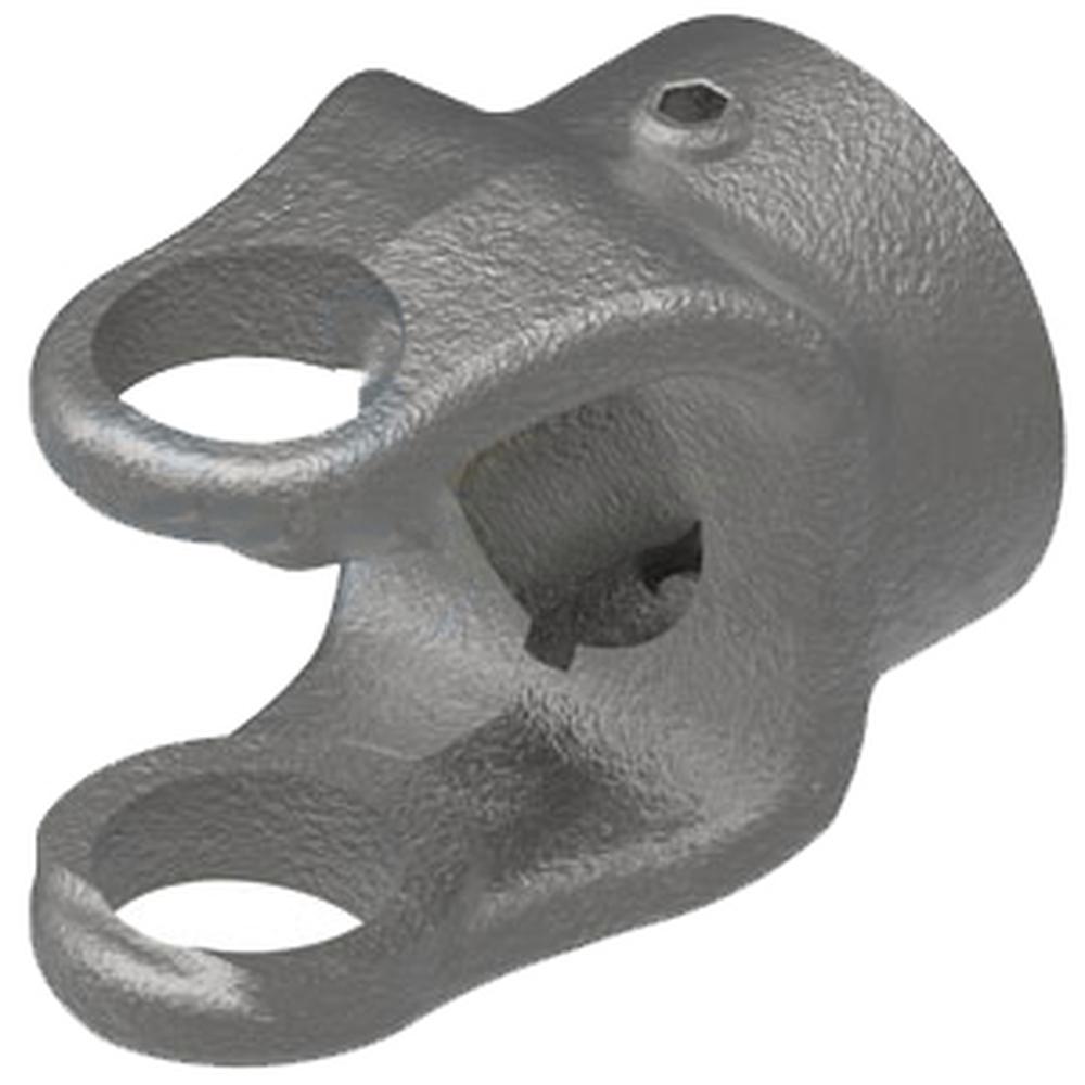 A-D068618-AI Implement Yoke Round Bore w/ Double Keyway & Set Screw