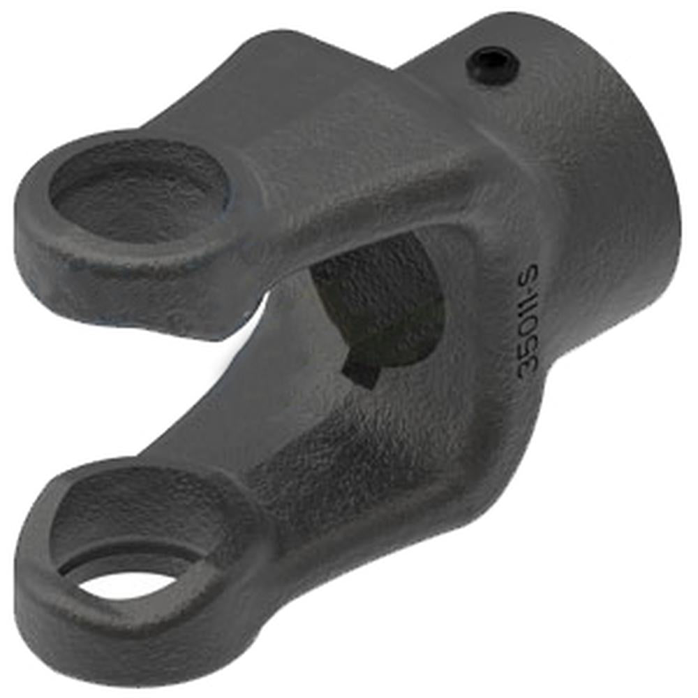 A-806-4424-AI Round Bore Implement Yoke (Double Keyway & Set Screw)