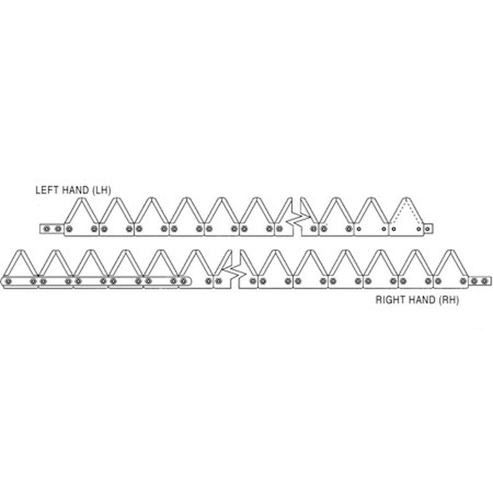 A-881-064-AI - 8' (LH), Black 11ga sabertooth, Bolt-On