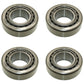 Qty 4: Kingpin Tapered Roller Bearings (Import) Fits John Deere