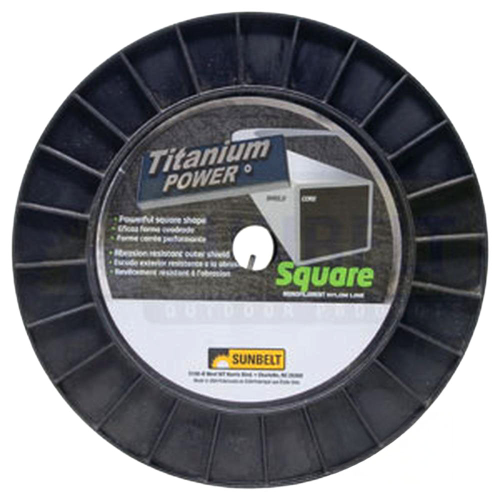 B143095 Titanium Power Trimmer Line, .095" square