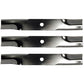 Set of (3) Lawn Mower Blades 1010168 Fits MTD/Fits Cub Cadet/White 50" 01010168