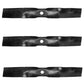 Set of 3 21 3/8" x .800 Low Lift Mower Blades Fits John Deere GY20683