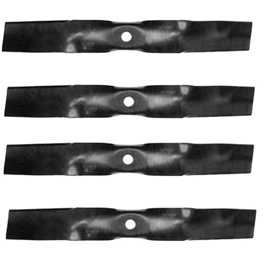 Four High Lift lawnmower blades Fits John Deere 42" decks Zero Turn