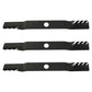Set of 3 Heavy Duty Predator Blade Fits Kubota ZD1211 ZD1511 72" K5975-34360