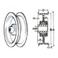 B1SB714 PULLEY/FLAT IDLER W/FLANG