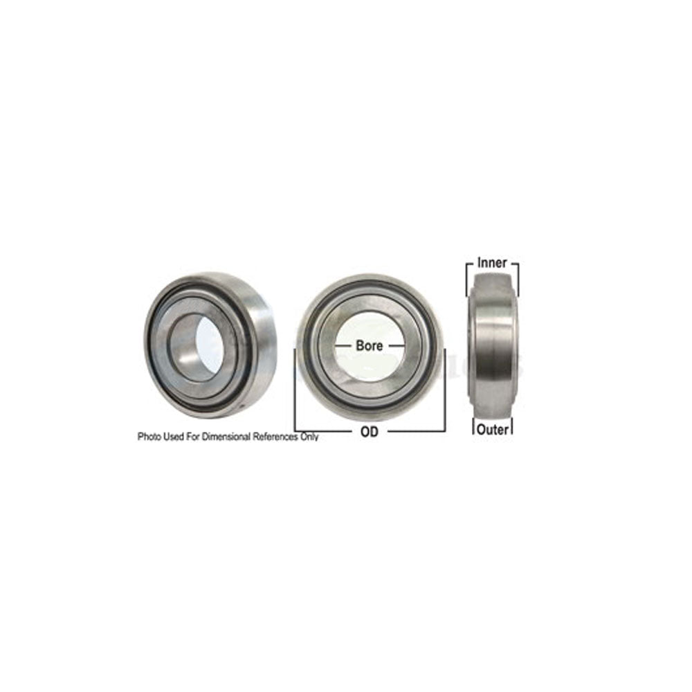 A-GW214PPB5-I-AI Disc Bearing; Spherical, Round Bore, Re-Lubricatable