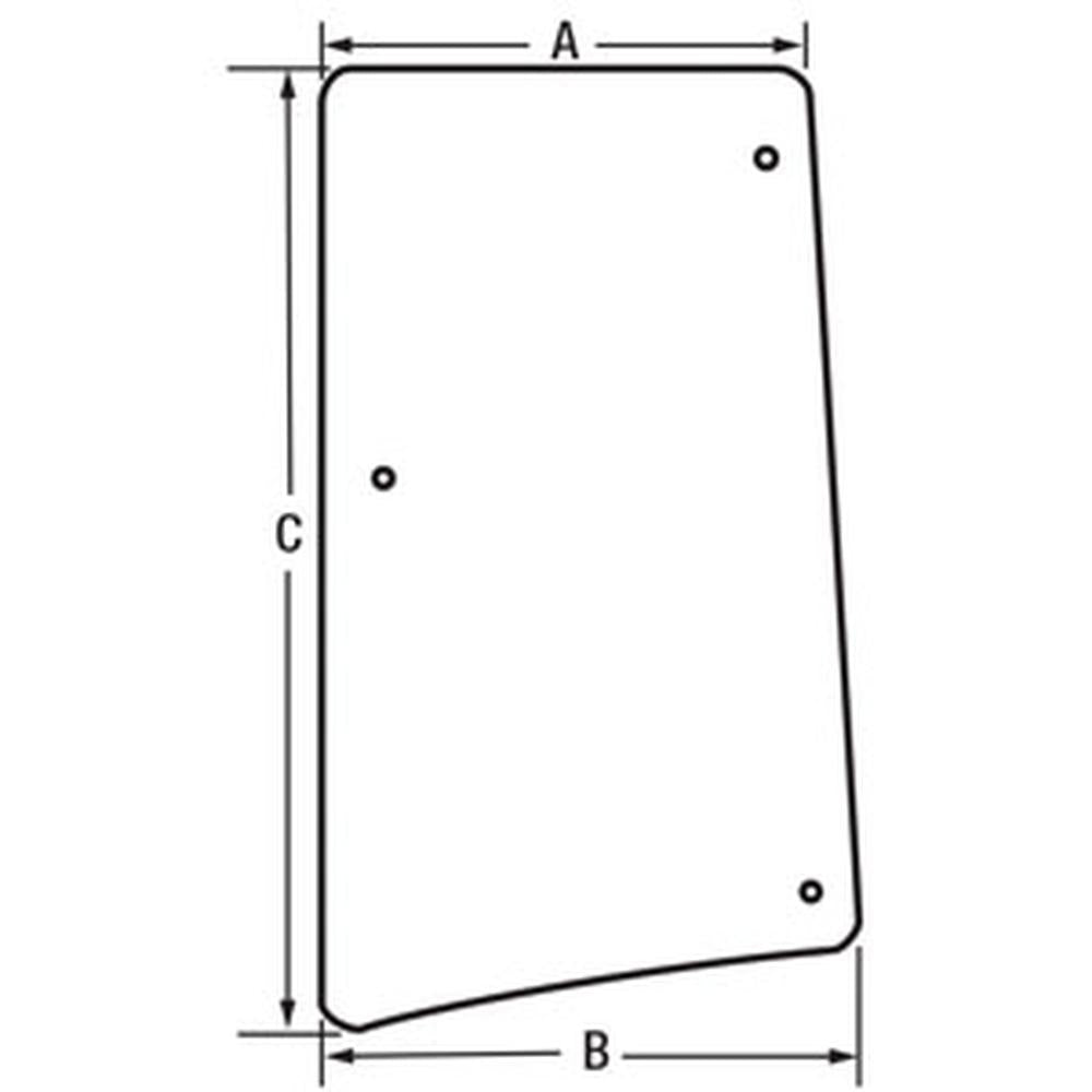 A-L213352 Glass; LH Side Window