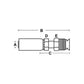 A-MIX-05-06-AI (HC-MIX) Male Inverted SAE 45ï¿½ Swivel - Straight