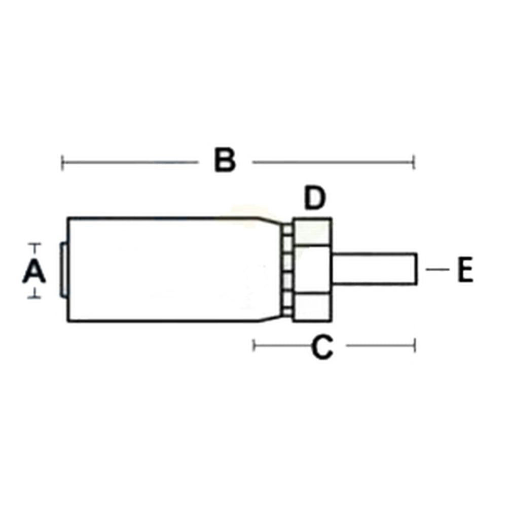 A-MW-16-16-AI Hose End, Male Standpipe